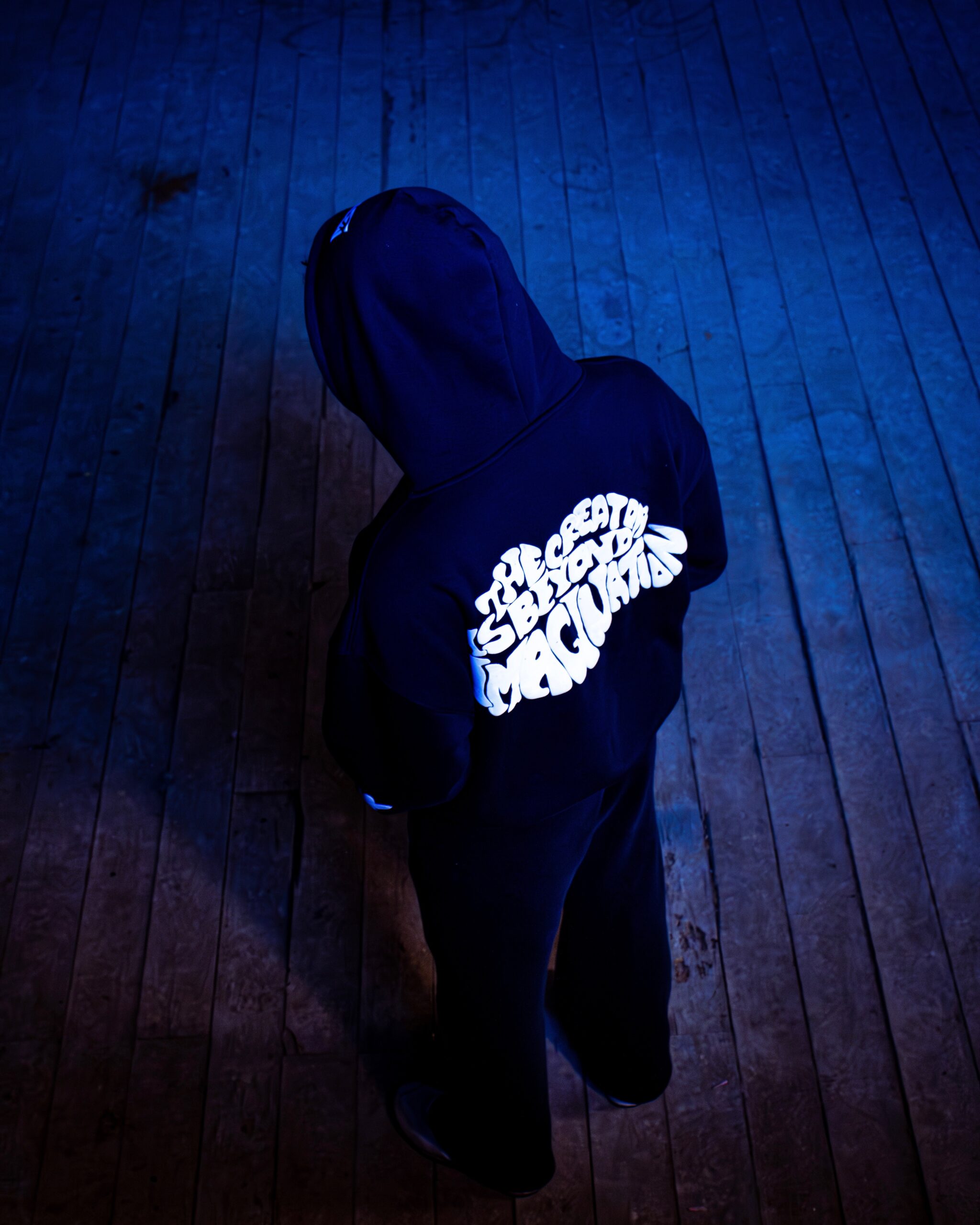Beyond Imagination Oversized Zip-Up Hoodie | Verdant Black
