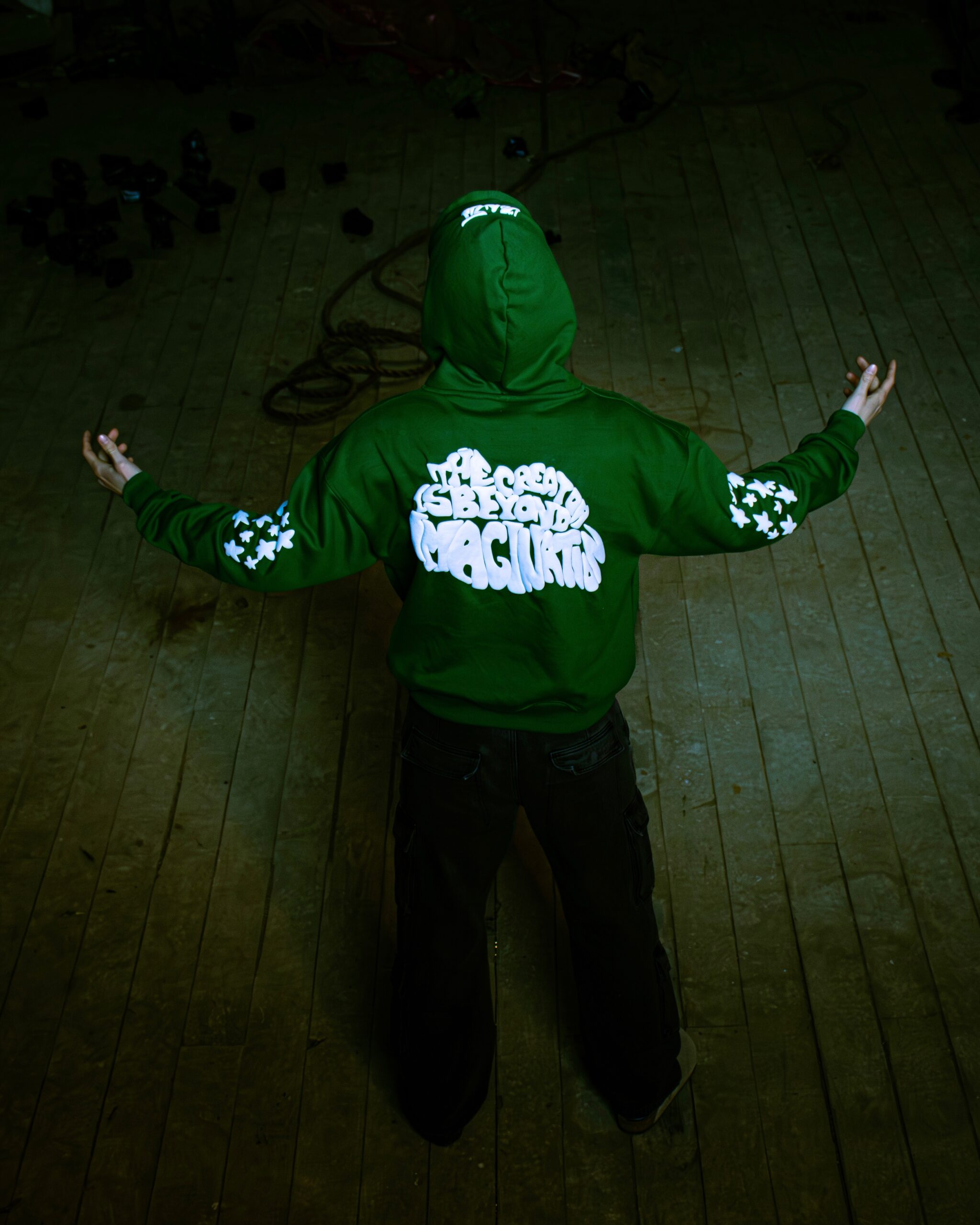 Beyond Imagination Oversized Zip-Up Hoodie | Green - Image 2