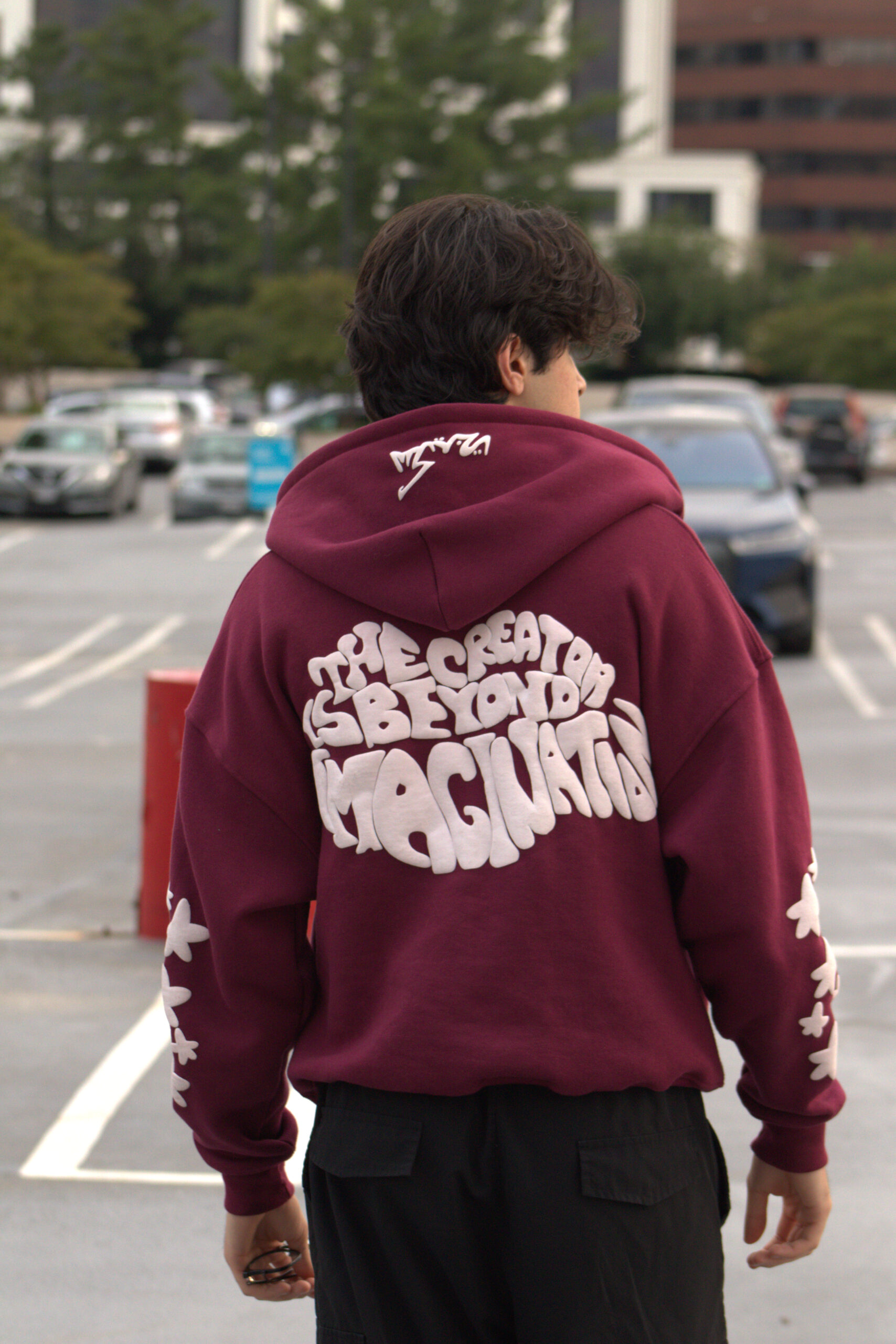 Beyond Imagination Oversized Zip-Up Hoodie | Radiant Red - Image 4